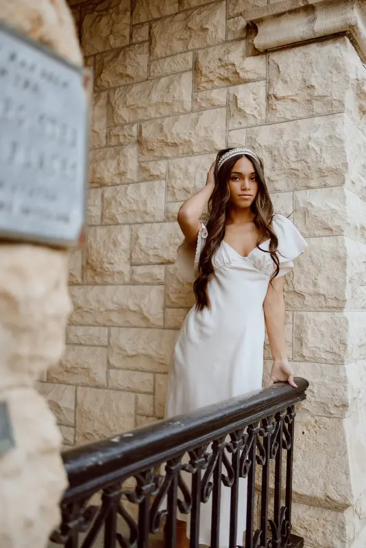 Ella Satin Midi Dress