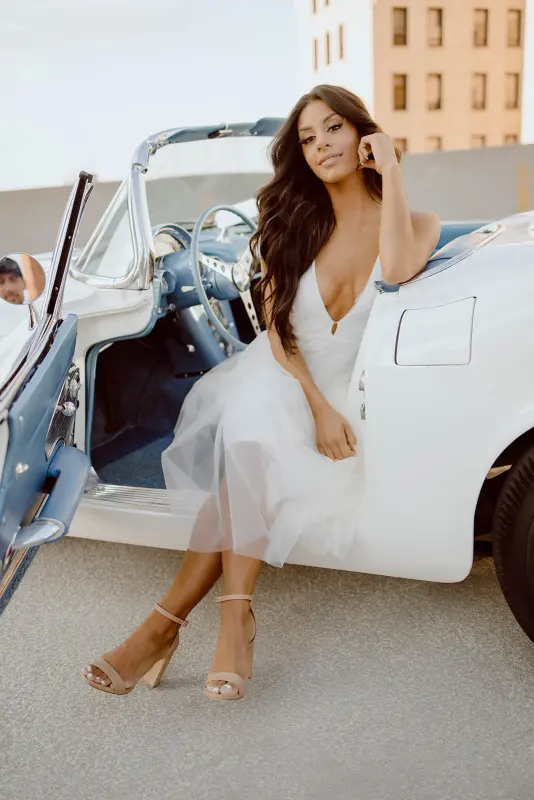 Sofia Organza Midi Dress