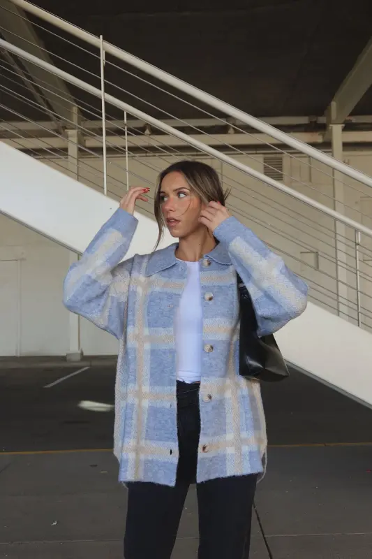 Bailey Plaid Oversized Jacket