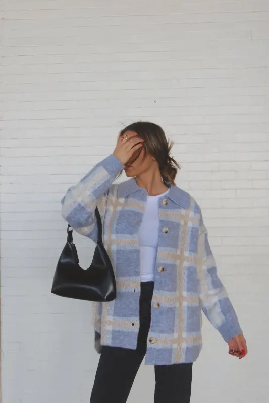 Bailey Plaid Oversized Jacket