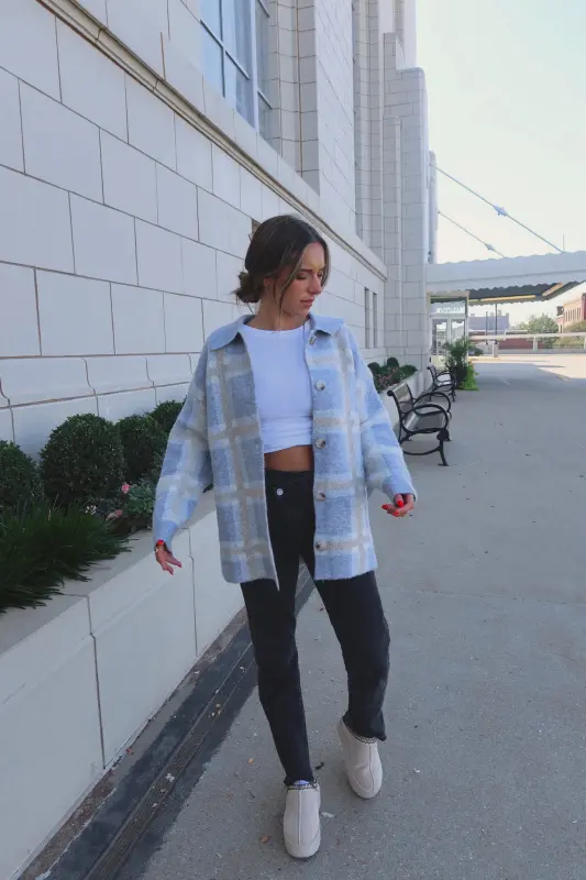 Bailey Plaid Oversized Jacket