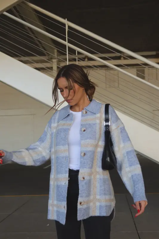Bailey Plaid Oversized Jacket