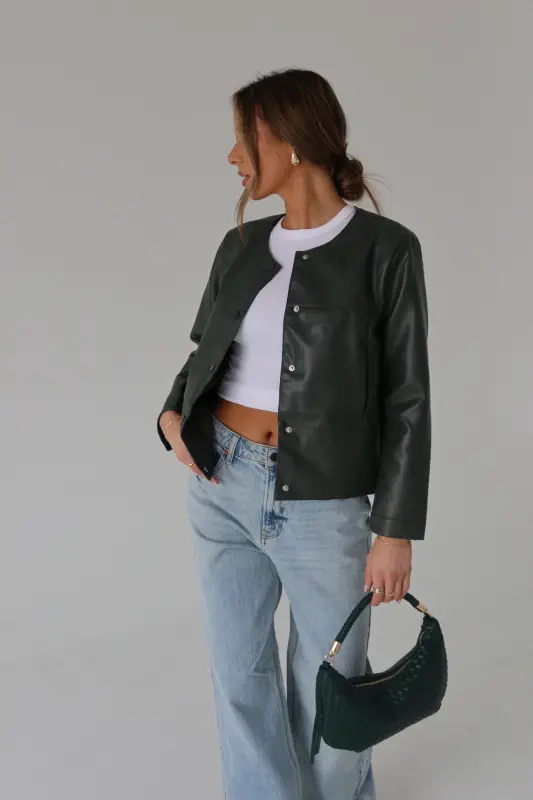 Lindzie Pleather Jacket
