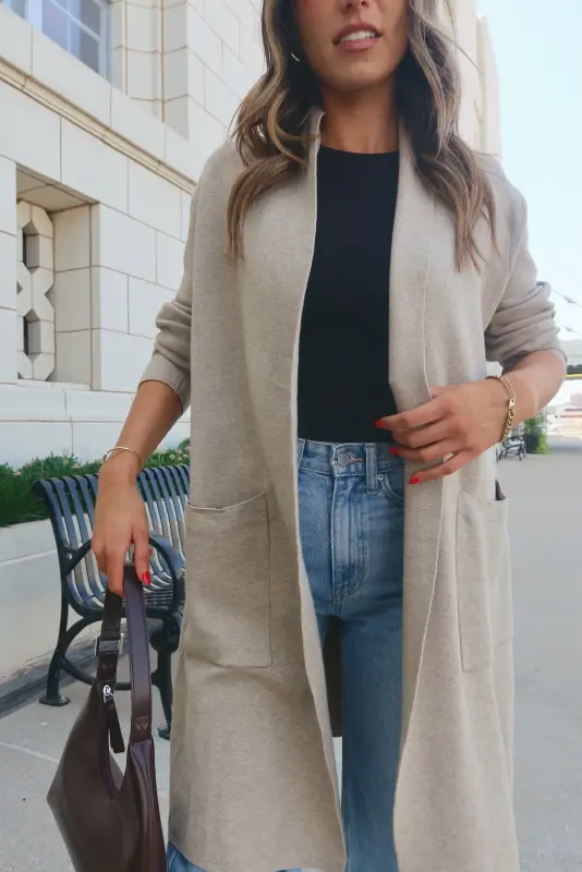 Rhea Oatmeal Cardigan-91258