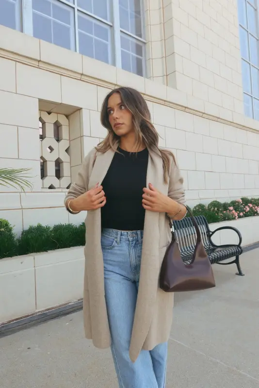 Rhea Oatmeal Cardigan