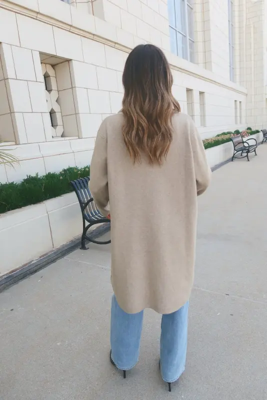 Rhea Oatmeal Cardigan