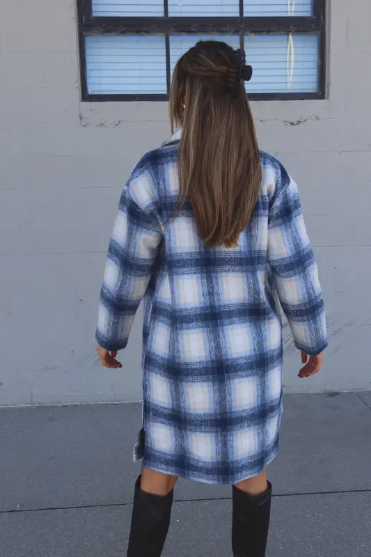 Serena Plaid Oversized Jacket