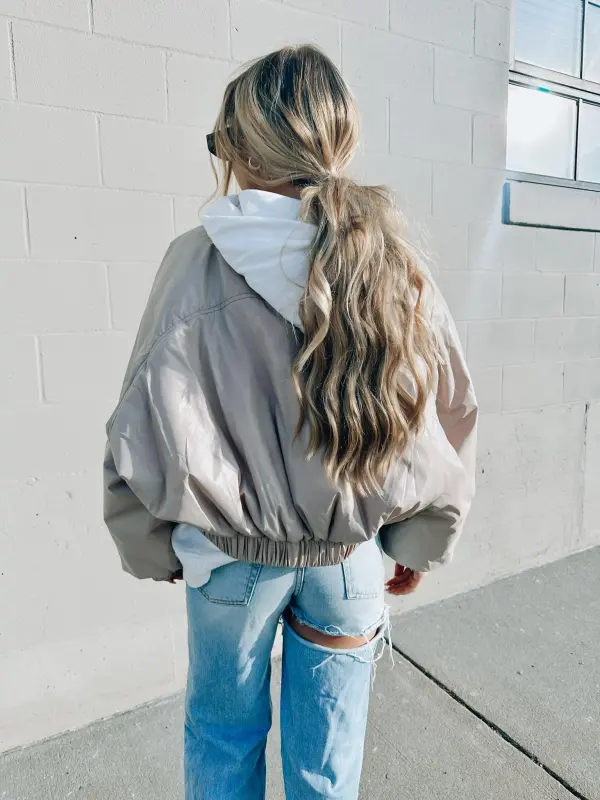 Wyatt Beige Puffer Jacket