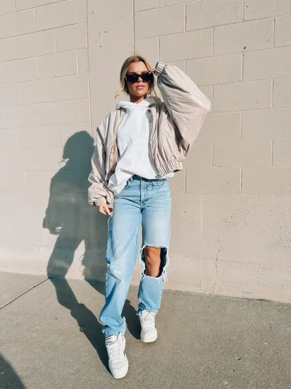 Wyatt Beige Puffer Jacket