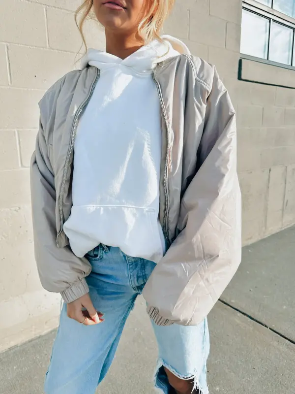 Wyatt Beige Puffer Jacket