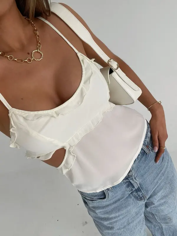 Ang Cut Out Top