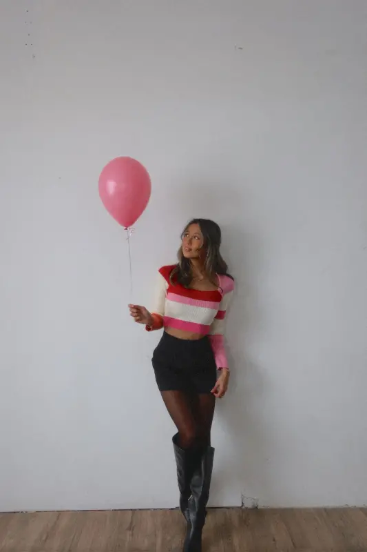 Penelope Long Sleeve Stripe Top-96009