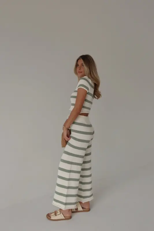 Riley Stripe Short Sleeve Top