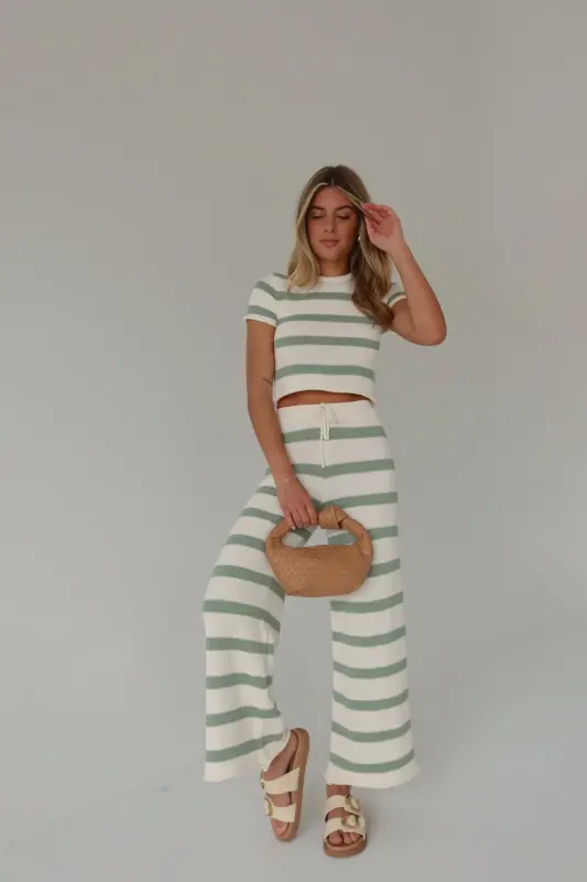 Riley Stripe Short Sleeve Top