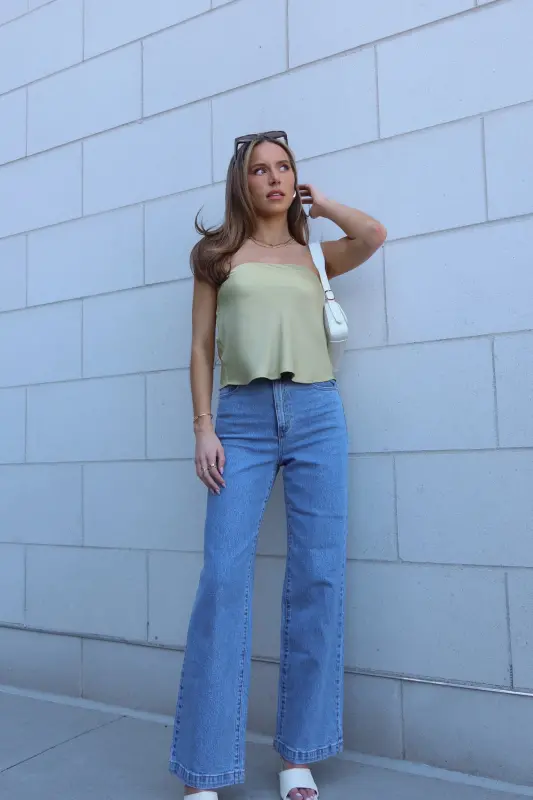 Sadie Satin Tube Top